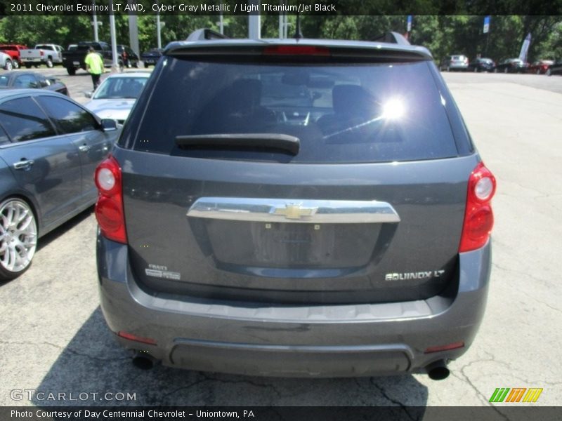 Cyber Gray Metallic / Light Titanium/Jet Black 2011 Chevrolet Equinox LT AWD