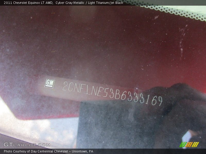 Cyber Gray Metallic / Light Titanium/Jet Black 2011 Chevrolet Equinox LT AWD
