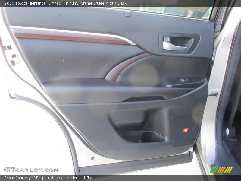 Creme Brulee Mica / Black 2016 Toyota Highlander Limited Platinum