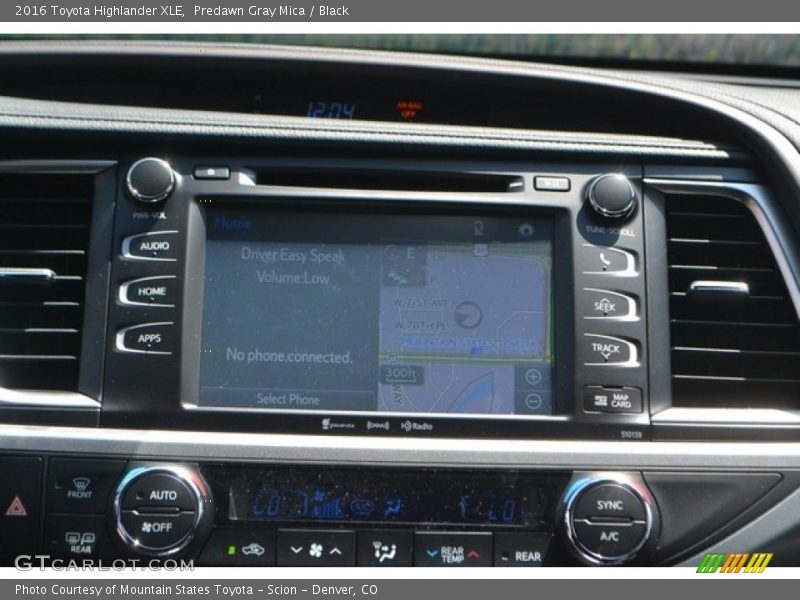 Predawn Gray Mica / Black 2016 Toyota Highlander XLE