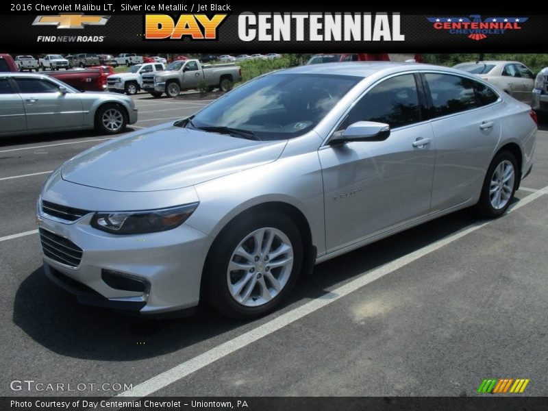 Silver Ice Metallic / Jet Black 2016 Chevrolet Malibu LT