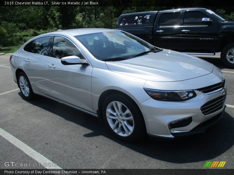 Silver Ice Metallic / Jet Black 2016 Chevrolet Malibu LT