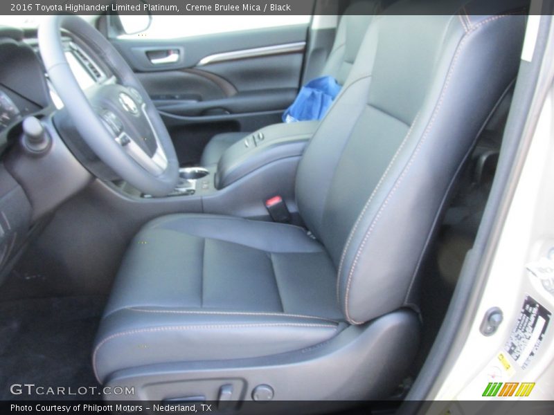 Creme Brulee Mica / Black 2016 Toyota Highlander Limited Platinum