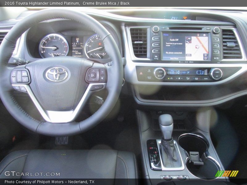 Creme Brulee Mica / Black 2016 Toyota Highlander Limited Platinum