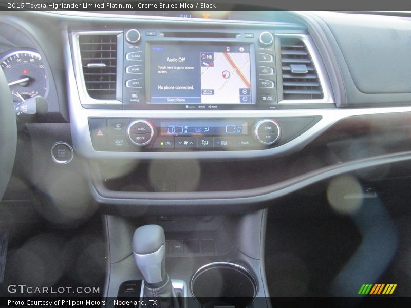 Creme Brulee Mica / Black 2016 Toyota Highlander Limited Platinum