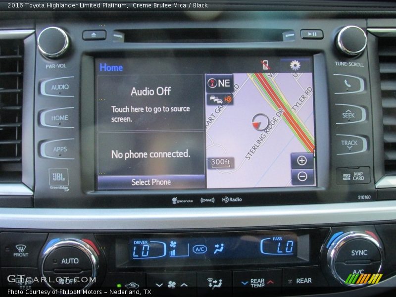 Creme Brulee Mica / Black 2016 Toyota Highlander Limited Platinum