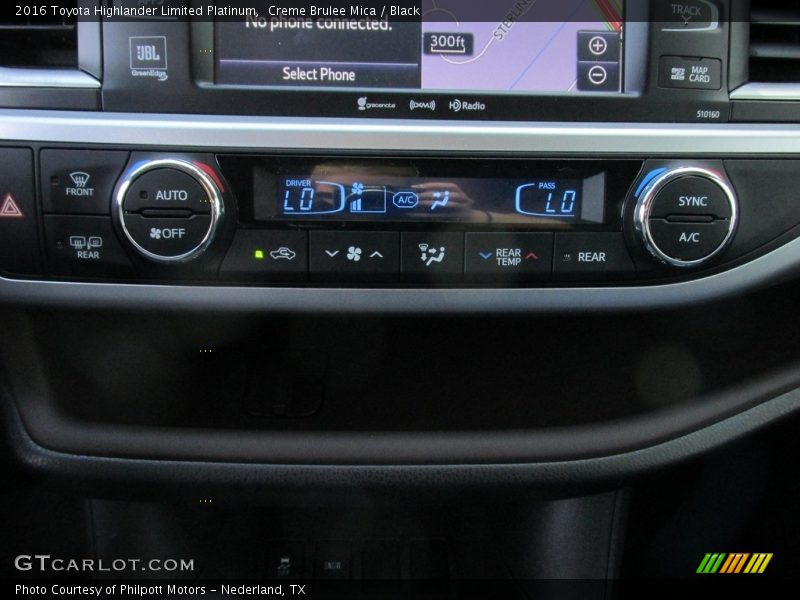 Creme Brulee Mica / Black 2016 Toyota Highlander Limited Platinum