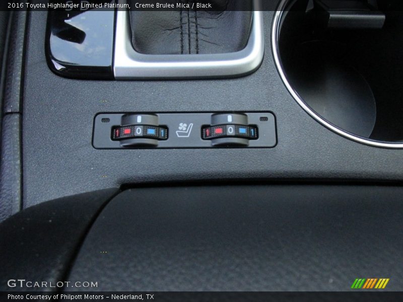 Creme Brulee Mica / Black 2016 Toyota Highlander Limited Platinum
