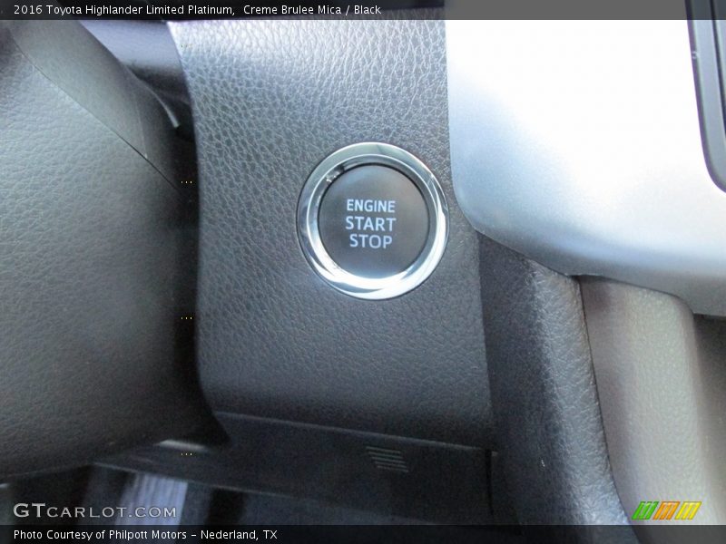 Creme Brulee Mica / Black 2016 Toyota Highlander Limited Platinum