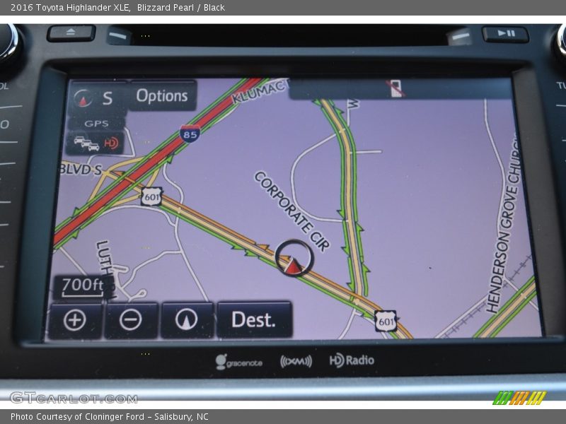Blizzard Pearl / Black 2016 Toyota Highlander XLE