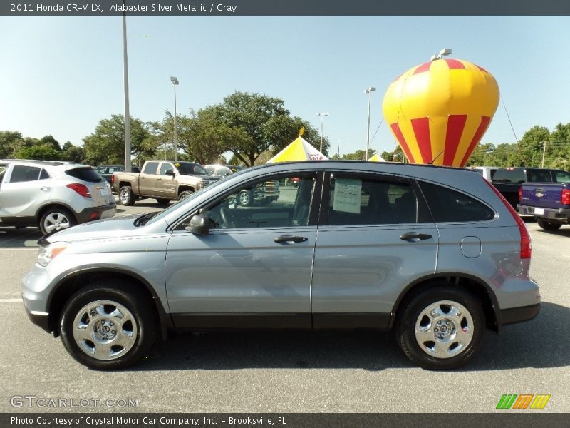 Alabaster Silver Metallic / Gray 2011 Honda CR-V LX