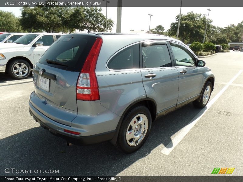 Alabaster Silver Metallic / Gray 2011 Honda CR-V LX