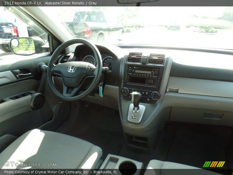 Alabaster Silver Metallic / Gray 2011 Honda CR-V LX