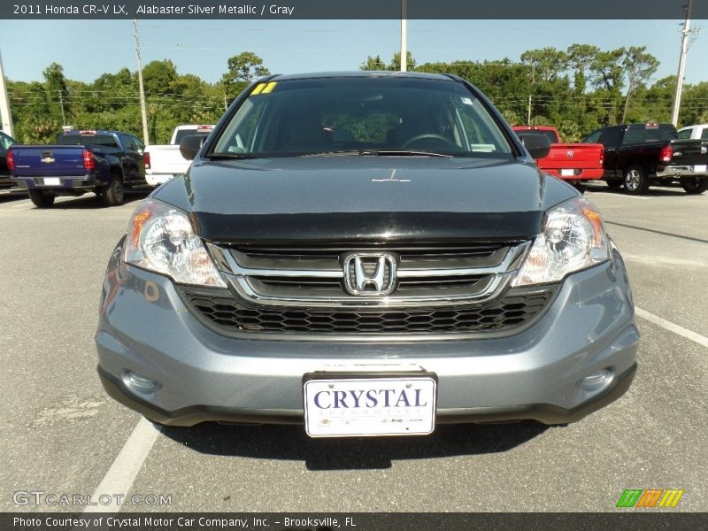 Alabaster Silver Metallic / Gray 2011 Honda CR-V LX