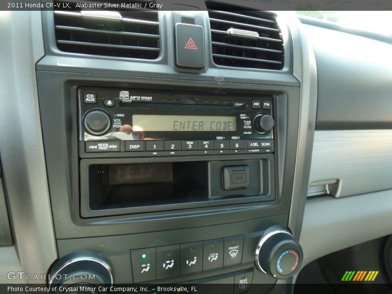 Alabaster Silver Metallic / Gray 2011 Honda CR-V LX