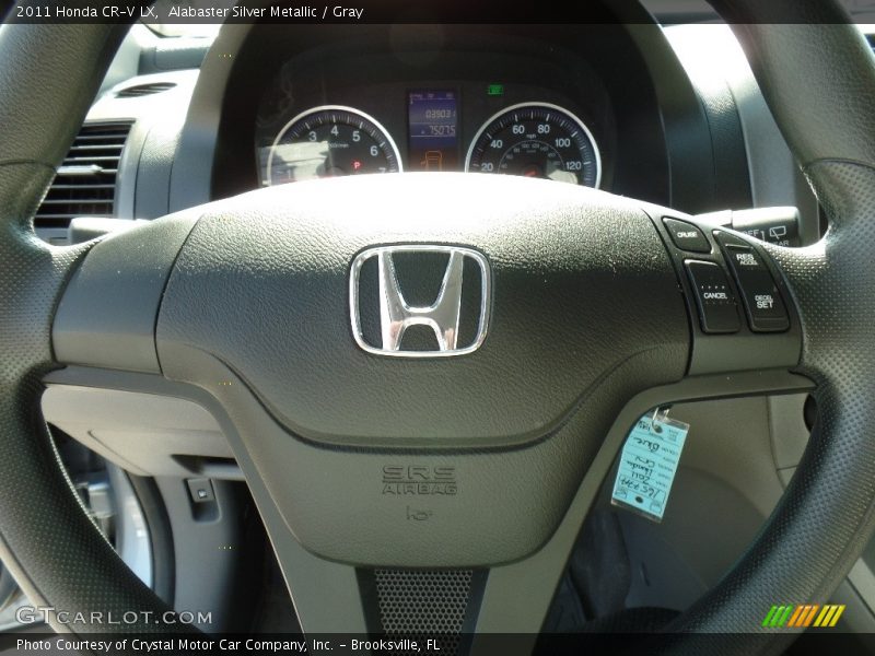 Alabaster Silver Metallic / Gray 2011 Honda CR-V LX