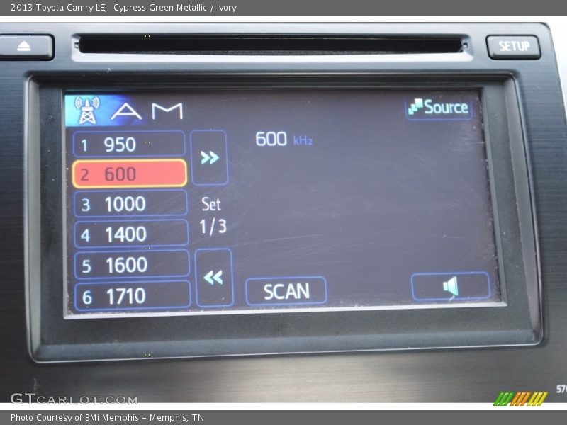 Cypress Green Metallic / Ivory 2013 Toyota Camry LE