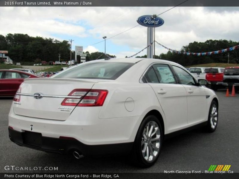 White Platinum / Dune 2016 Ford Taurus Limited