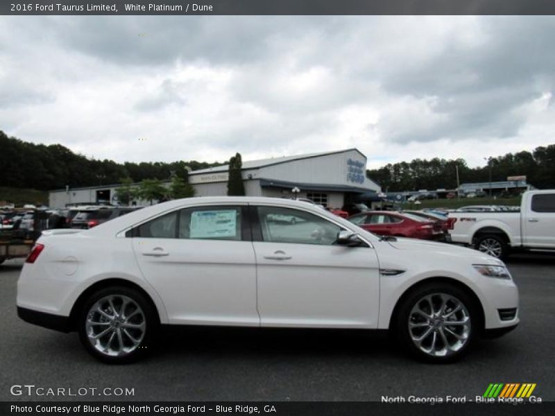 White Platinum / Dune 2016 Ford Taurus Limited