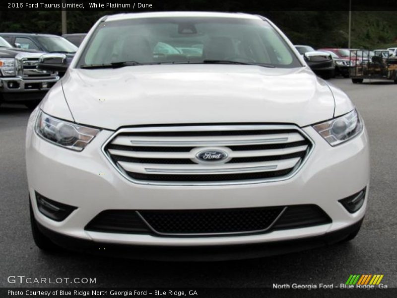 White Platinum / Dune 2016 Ford Taurus Limited
