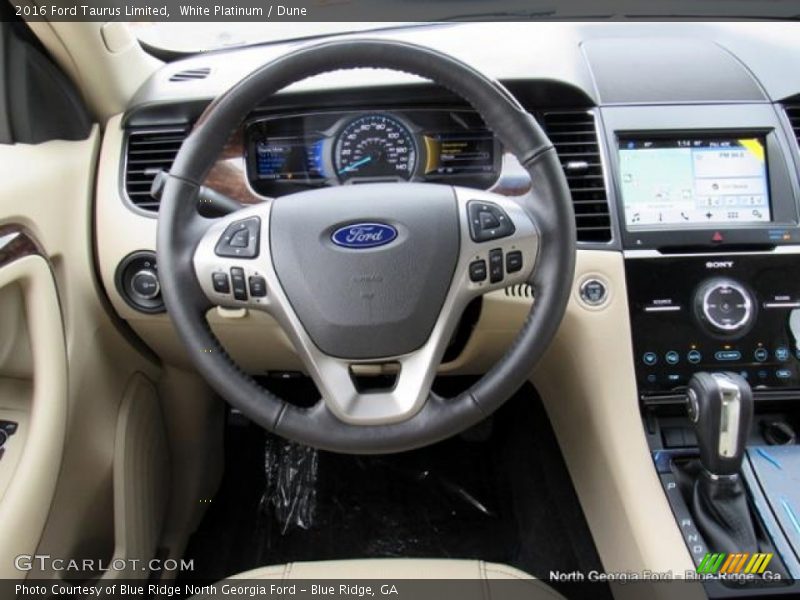 White Platinum / Dune 2016 Ford Taurus Limited