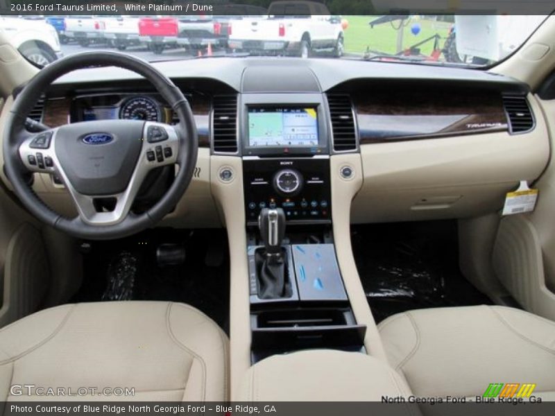 White Platinum / Dune 2016 Ford Taurus Limited