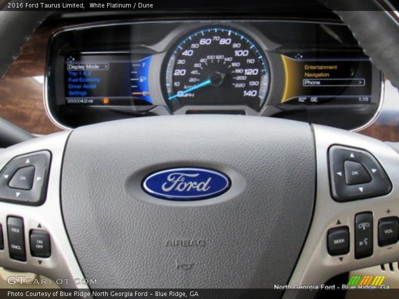 White Platinum / Dune 2016 Ford Taurus Limited
