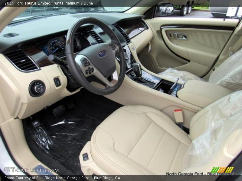 White Platinum / Dune 2016 Ford Taurus Limited