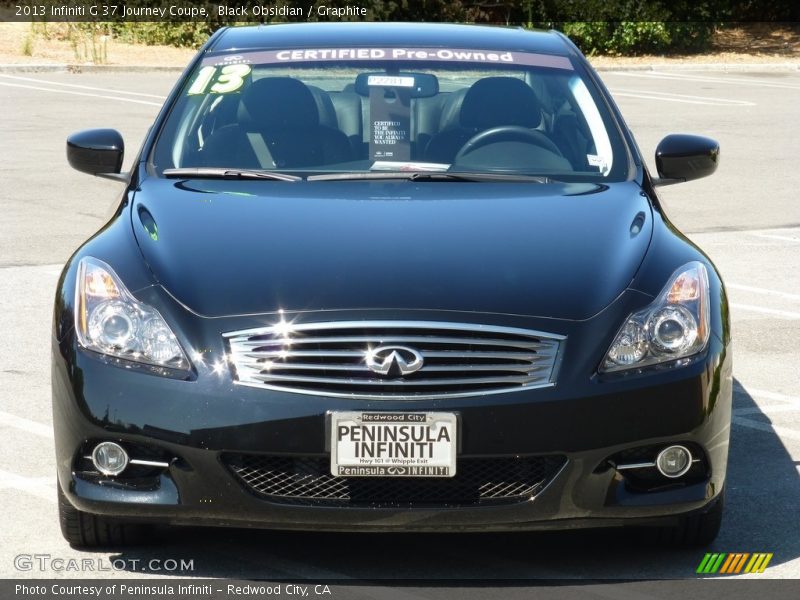 Black Obsidian / Graphite 2013 Infiniti G 37 Journey Coupe