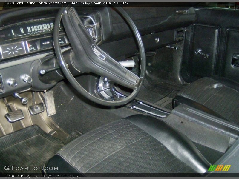  1970 Torino Cobra SportsRoof Black Interior