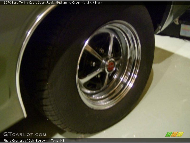Medium Ivy Green Metallic / Black 1970 Ford Torino Cobra SportsRoof