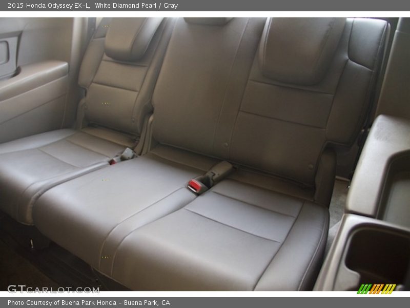 White Diamond Pearl / Gray 2015 Honda Odyssey EX-L