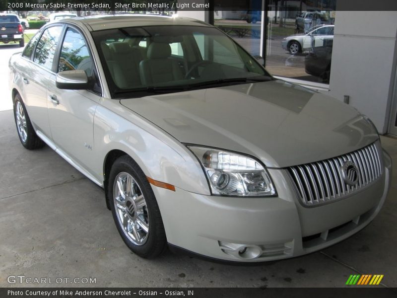 Silver Birch Metallic / Light Camel 2008 Mercury Sable Premier Sedan