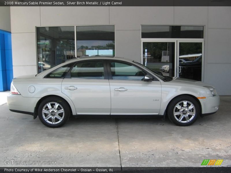 Silver Birch Metallic / Light Camel 2008 Mercury Sable Premier Sedan