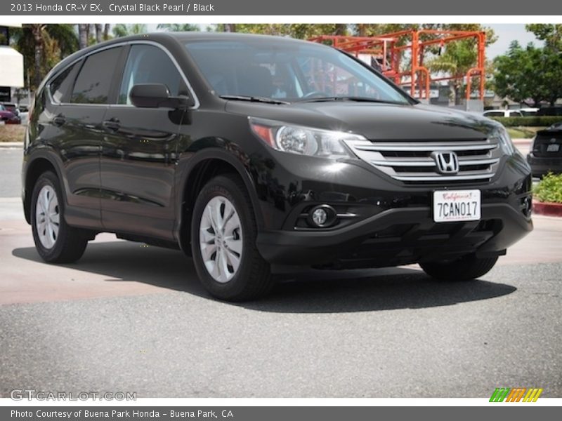 Crystal Black Pearl / Black 2013 Honda CR-V EX