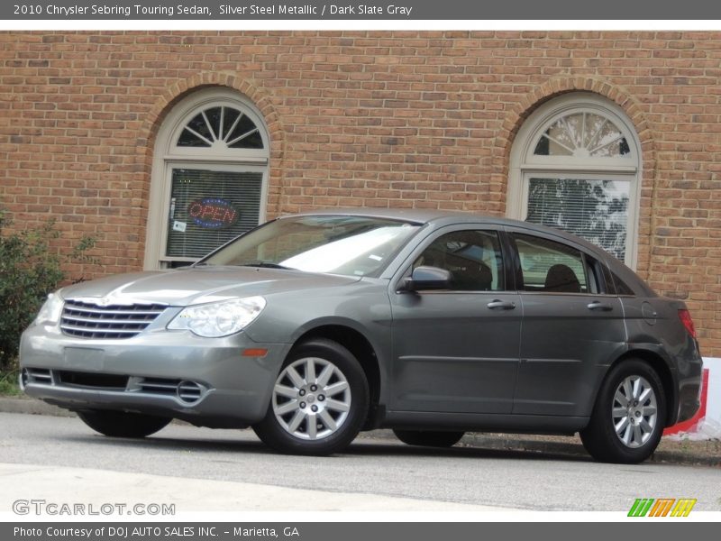 Silver Steel Metallic / Dark Slate Gray 2010 Chrysler Sebring Touring Sedan