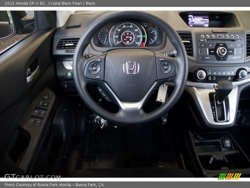 Crystal Black Pearl / Black 2013 Honda CR-V EX