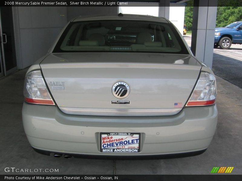 Silver Birch Metallic / Light Camel 2008 Mercury Sable Premier Sedan