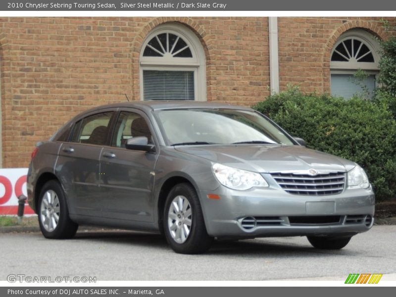 Silver Steel Metallic / Dark Slate Gray 2010 Chrysler Sebring Touring Sedan