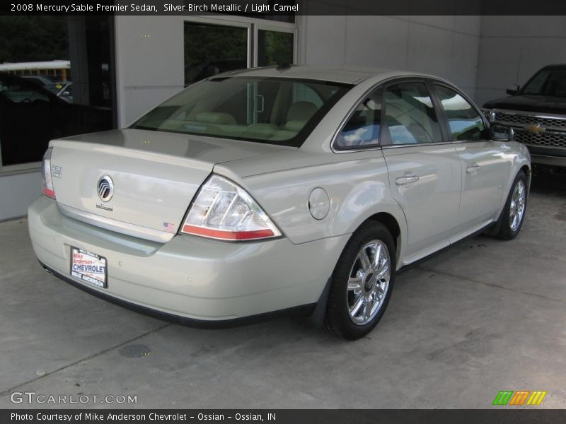 Silver Birch Metallic / Light Camel 2008 Mercury Sable Premier Sedan