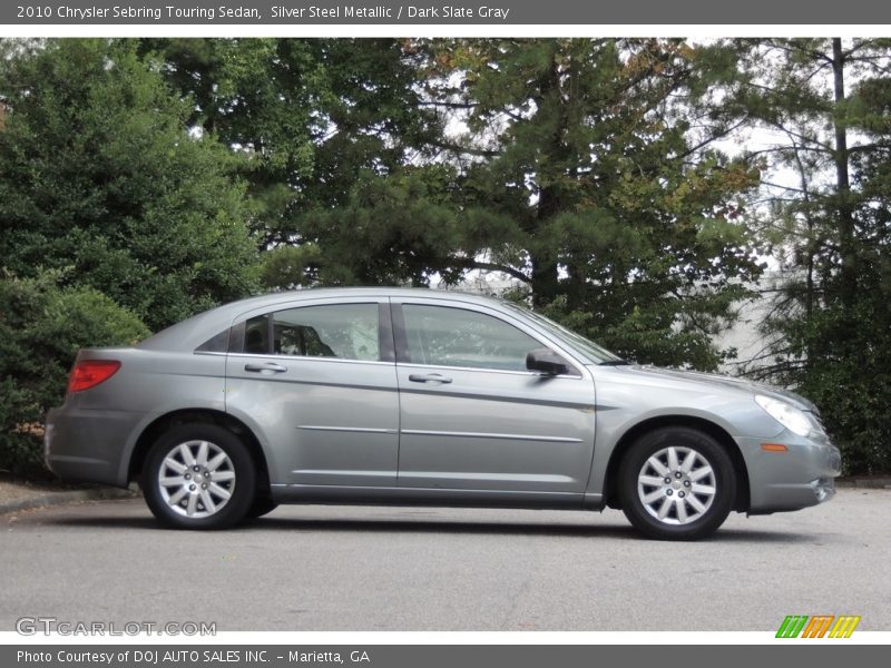 Silver Steel Metallic / Dark Slate Gray 2010 Chrysler Sebring Touring Sedan