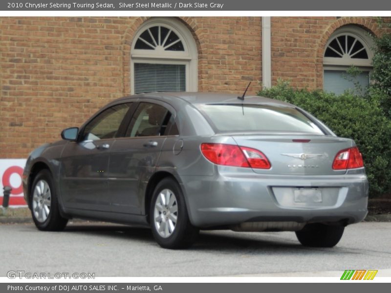 Silver Steel Metallic / Dark Slate Gray 2010 Chrysler Sebring Touring Sedan
