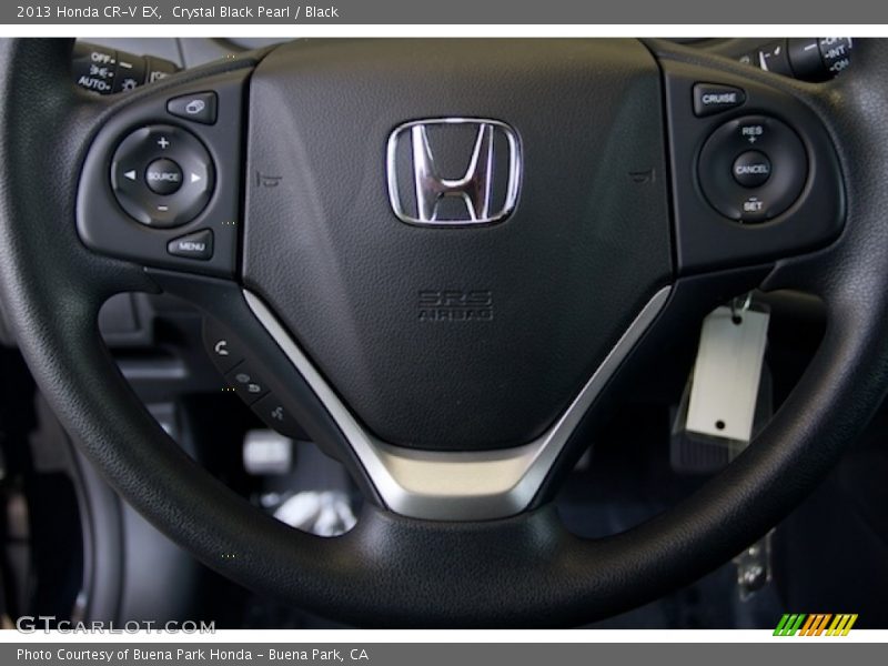 Crystal Black Pearl / Black 2013 Honda CR-V EX
