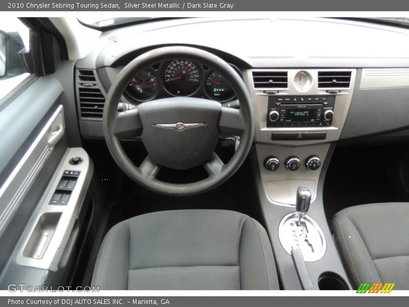 Silver Steel Metallic / Dark Slate Gray 2010 Chrysler Sebring Touring Sedan