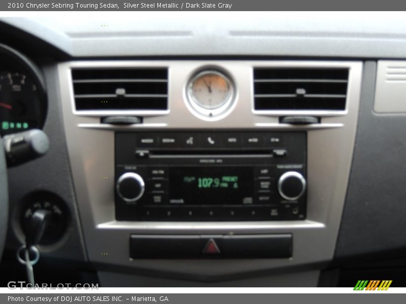 Silver Steel Metallic / Dark Slate Gray 2010 Chrysler Sebring Touring Sedan
