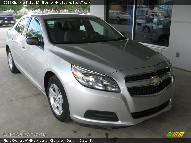 Silver Ice Metallic / Jet Black/Titanium 2013 Chevrolet Malibu LS
