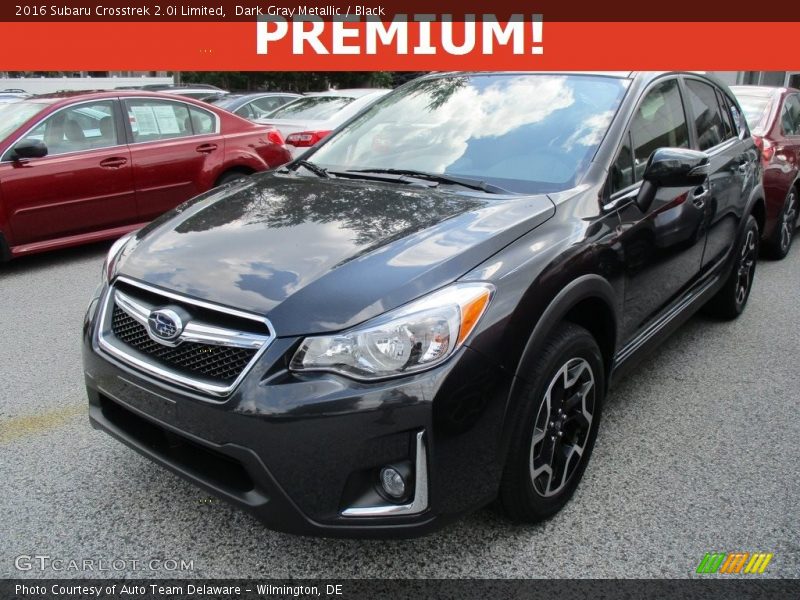 Dark Gray Metallic / Black 2016 Subaru Crosstrek 2.0i Limited