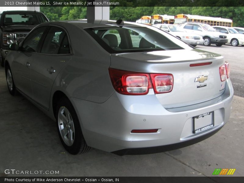 Silver Ice Metallic / Jet Black/Titanium 2013 Chevrolet Malibu LS