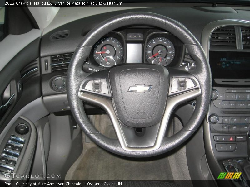 Silver Ice Metallic / Jet Black/Titanium 2013 Chevrolet Malibu LS