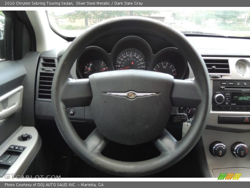 Silver Steel Metallic / Dark Slate Gray 2010 Chrysler Sebring Touring Sedan